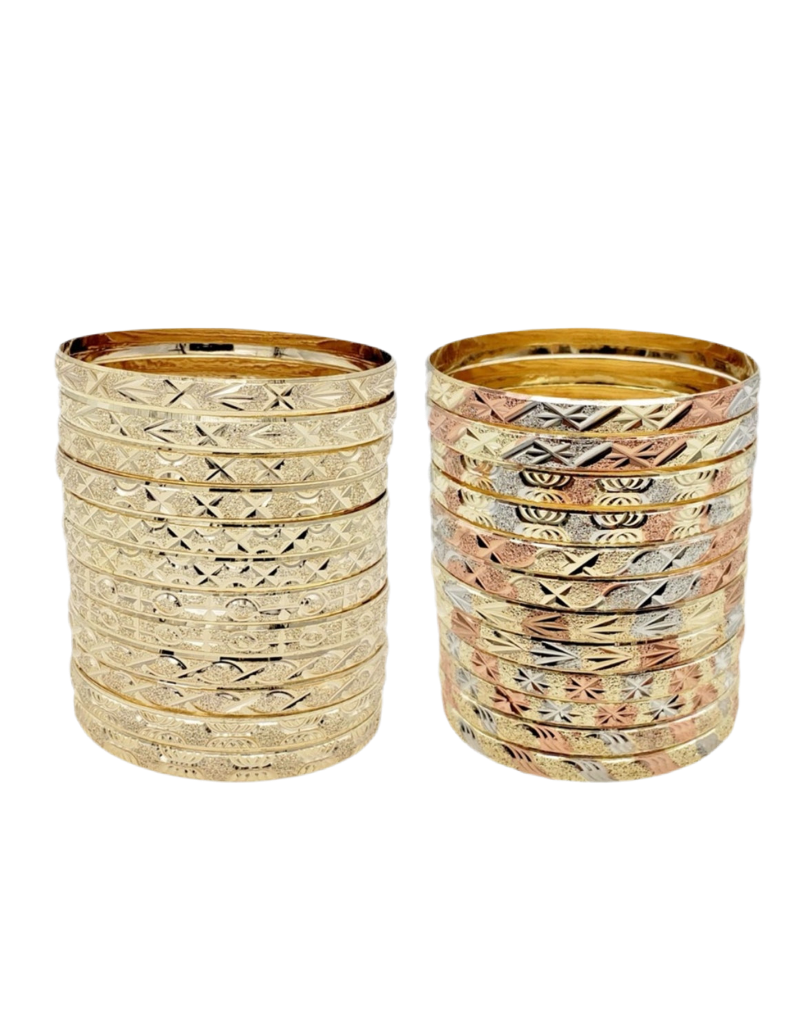 7 Piece Gold Bangle Set